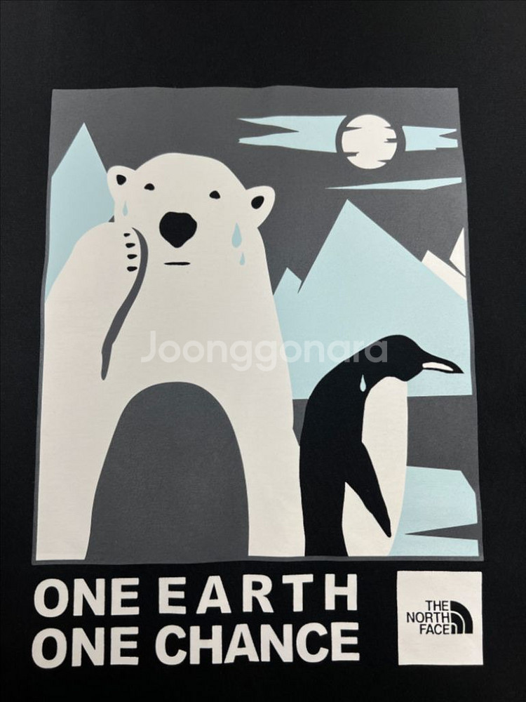 노스페이스 One Earth One Chance 티셔츠--2