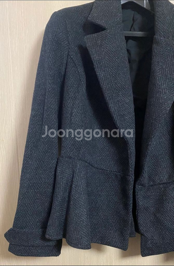 울 헤링본 숏 코트 55size (반값택포 gs이용)--1