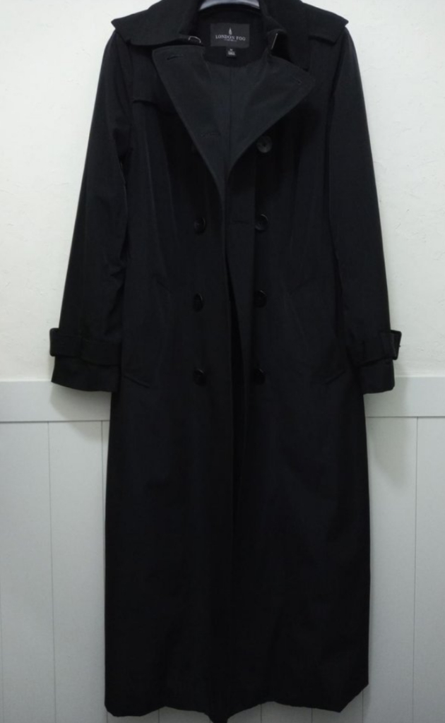런던포그 더블브레스트 맥시 트렌치코트 M--1