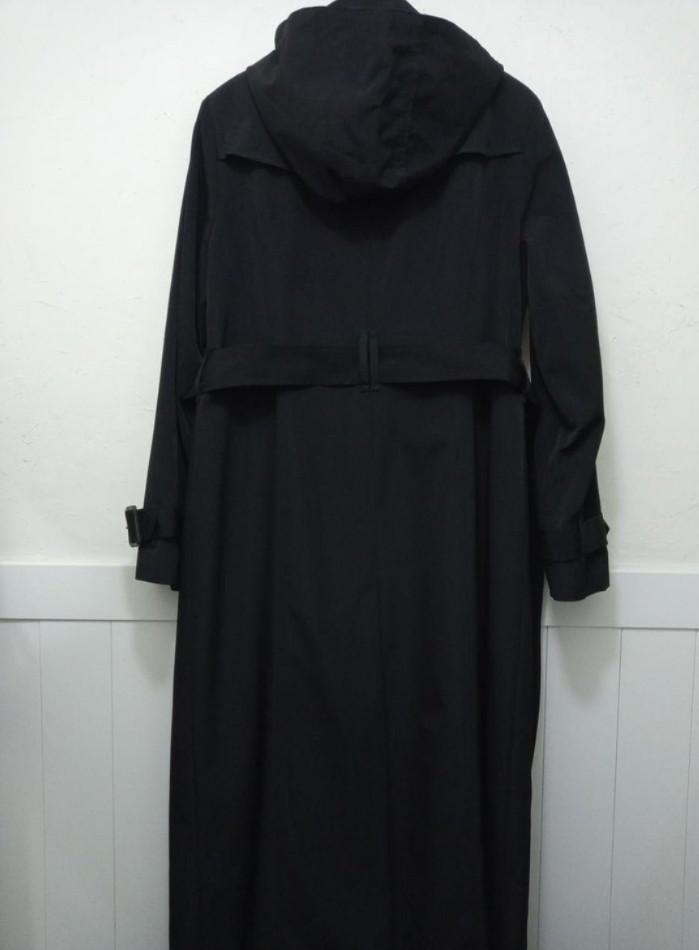 런던포그 더블브레스트 맥시 트렌치코트 M--4