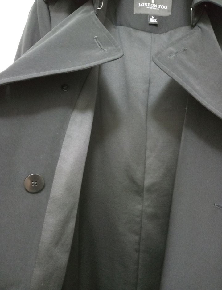 런던포그 더블브레스트 맥시 트렌치코트 M--7
