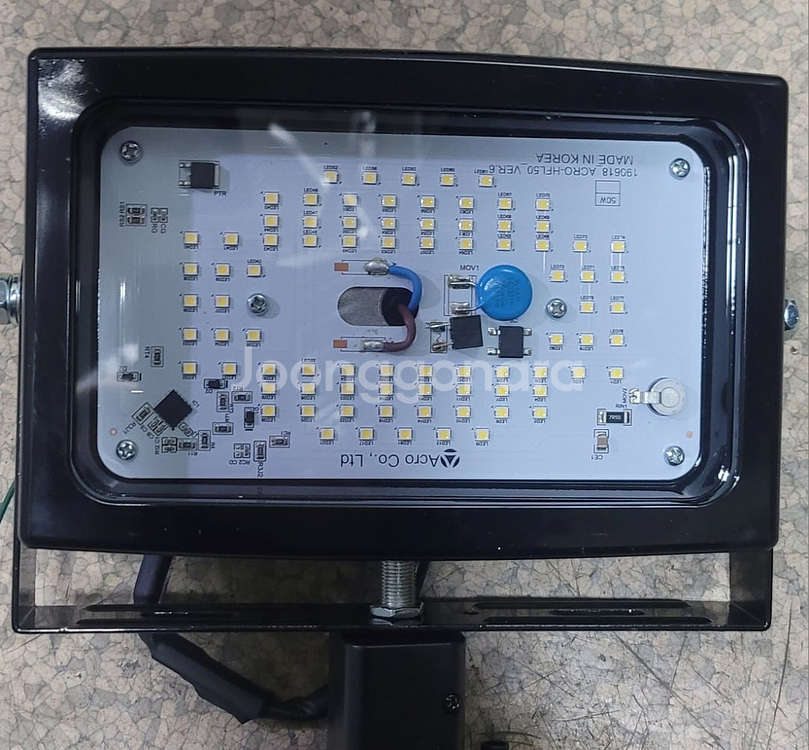 아크로 LED 투광등 블랙 50W(레일용) 8개--1