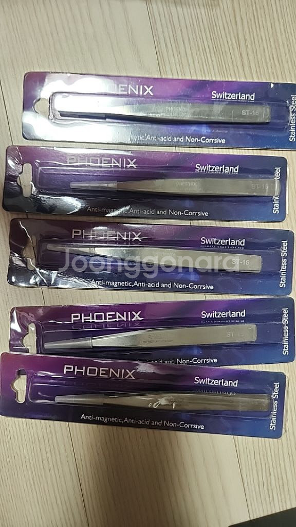 PHOENIX 비자성핀셋ST16 5개--0