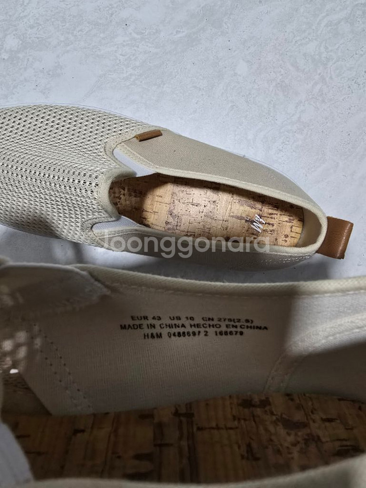 H&M 베이지 슬립온 275(새상품)--1