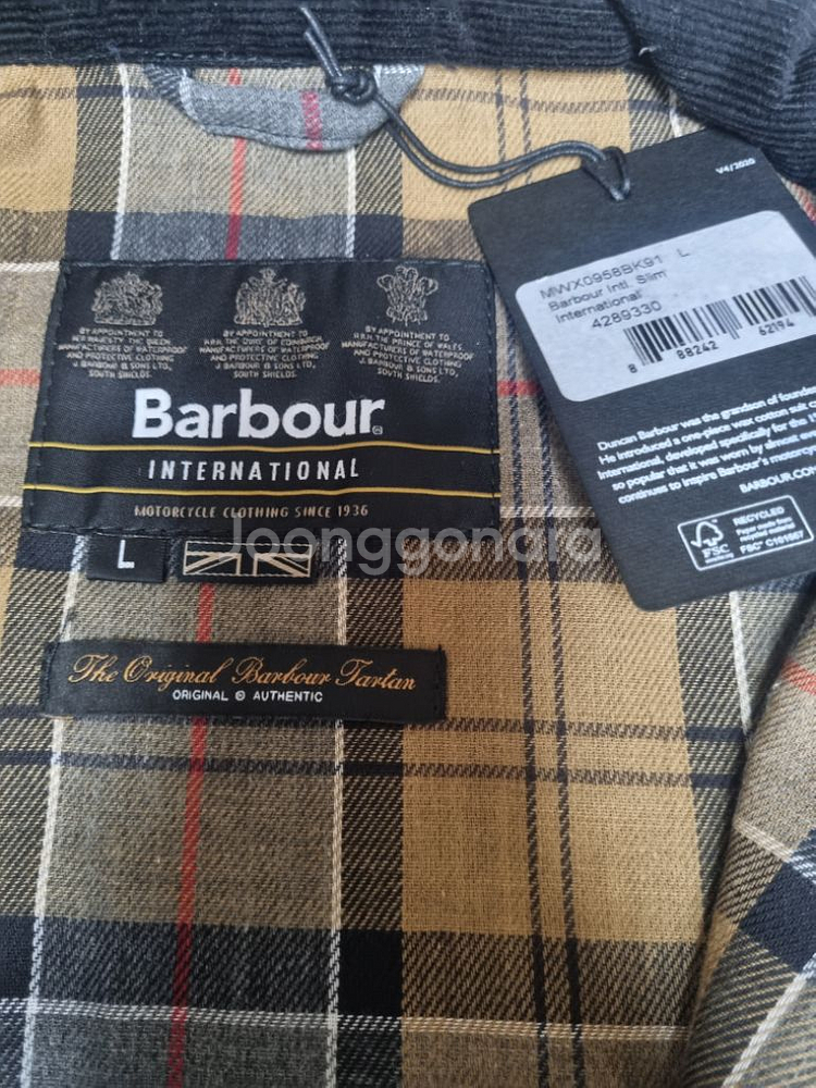 바버 인터네셔널 슬림 왁스 자켓 BK91 MWX095--3