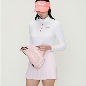 타이틀리스트 골프웨어 매장판 우먼 플리츠 플레어 스커트