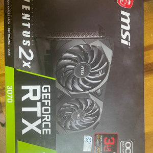 MSI RTX 3070 벤투스 2X 그래픽 카드