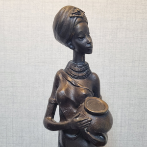 (동브론즈 작품) 아프리카 미인조각상 - 높이 41cm