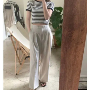 소녀레시피 미닛무드 핀턱 와이드 슬랙스