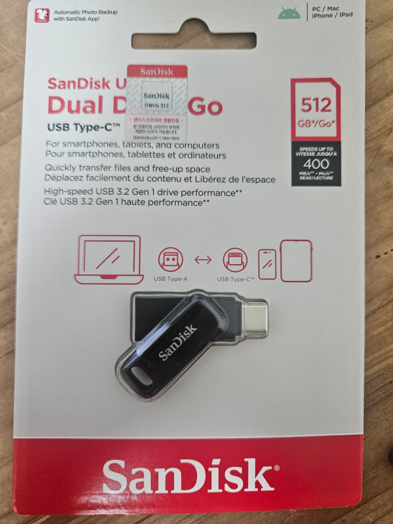 샌디스크 ultra dual drive go 512gb