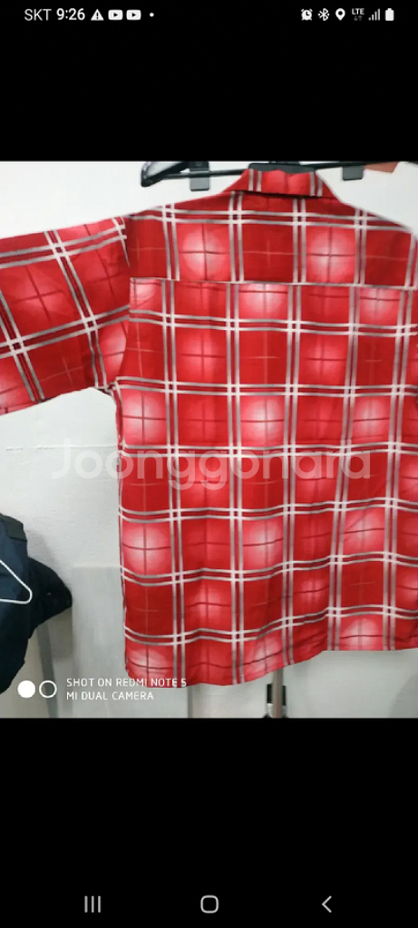 M 사우스폴 체크 오버핏 반팔 남방 새상품--8