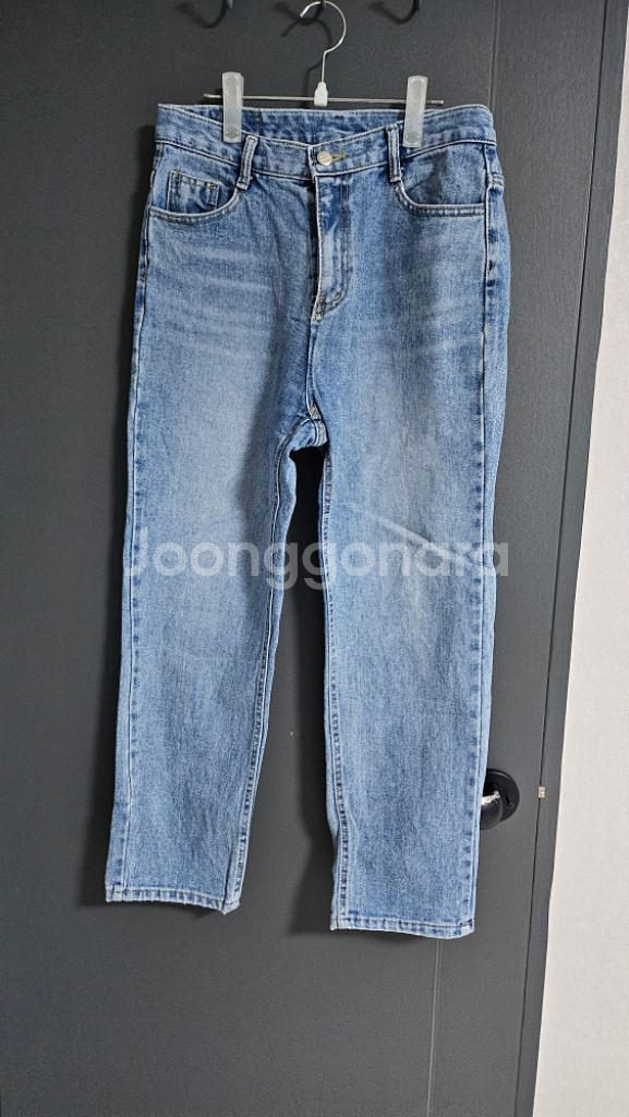 [M]하이웨이스트 세미일자청바지(연청)--0