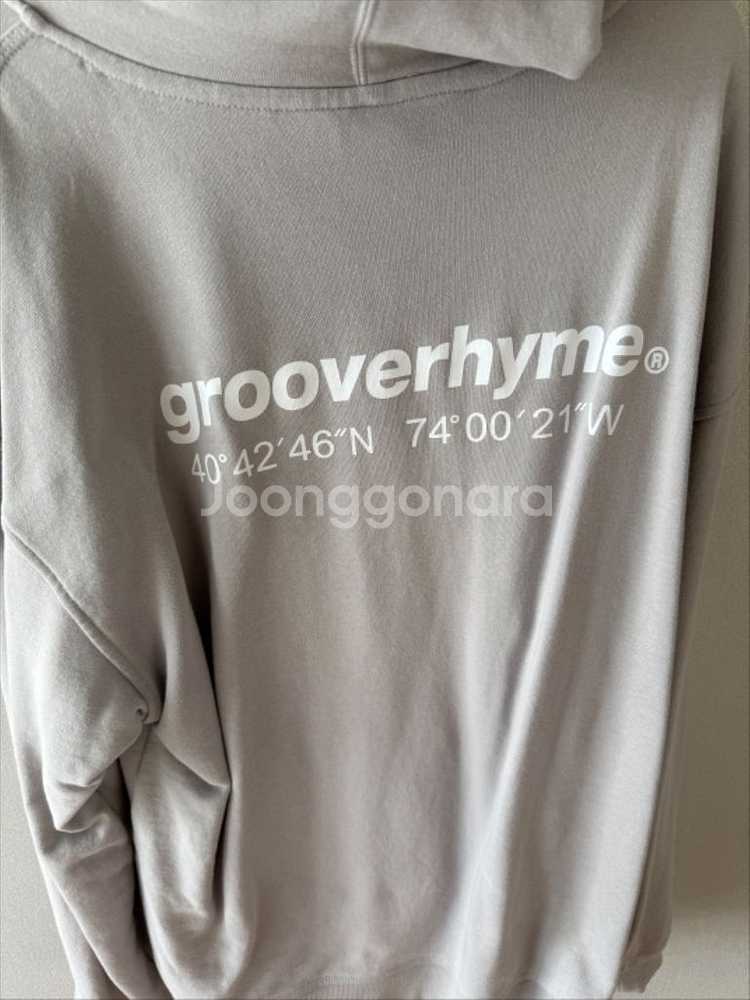 그루브라임 후드티 L 라이트그레이--1