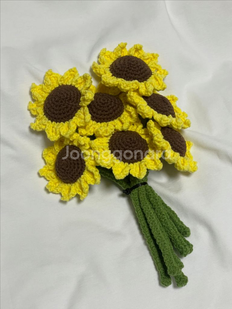 뜨개 해바라기--1