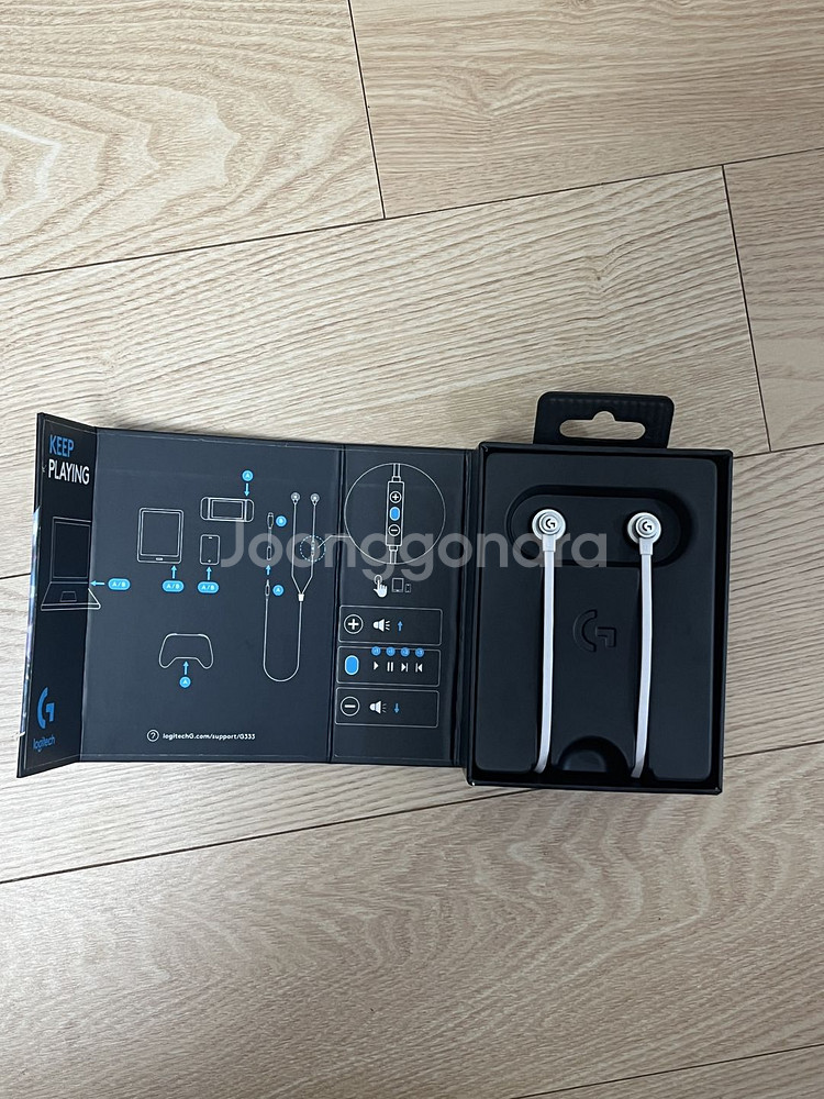 로지텍 롤 콜라보 g333 이어폰--1