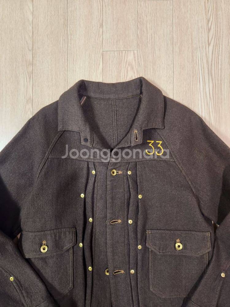 chairmade japan 브라운 울 트러커 재킷--1