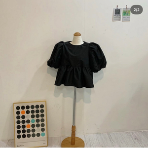 엔티크제이 퍼프 블라우스