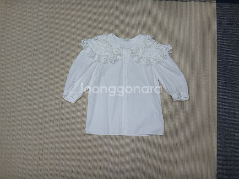 (2size) 산드로 Sandro 코튼 레이스 셔츠--0