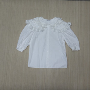 (2size) 산드로 Sandro 코튼 레이스 셔츠
