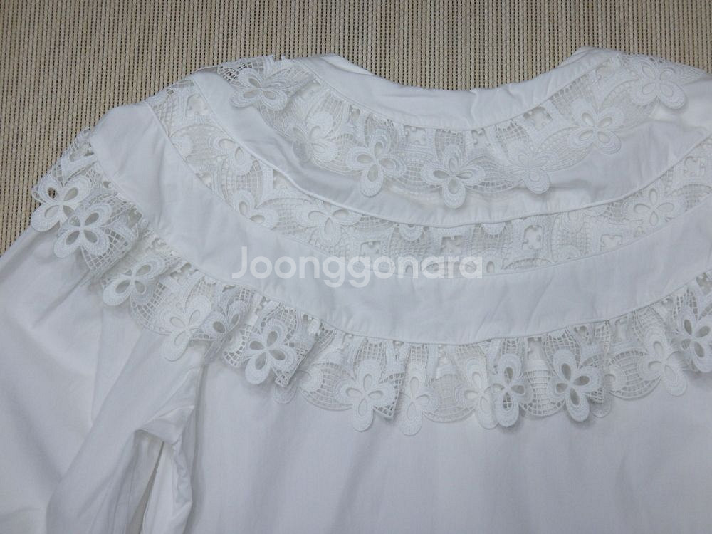 (2size) 산드로 Sandro 코튼 레이스 셔츠--5