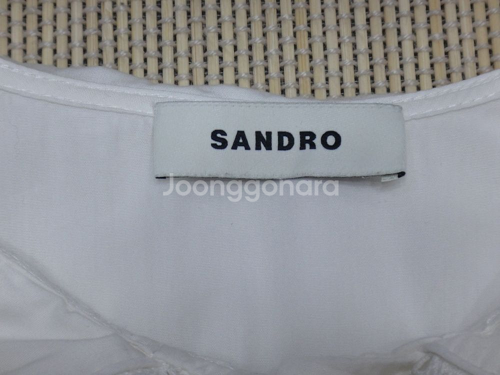 (2size) 산드로 Sandro 코튼 레이스 셔츠--6
