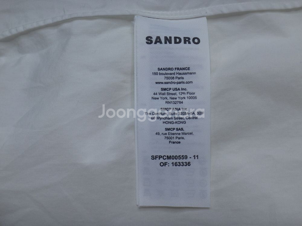 (2size) 산드로 Sandro 코튼 레이스 셔츠--7