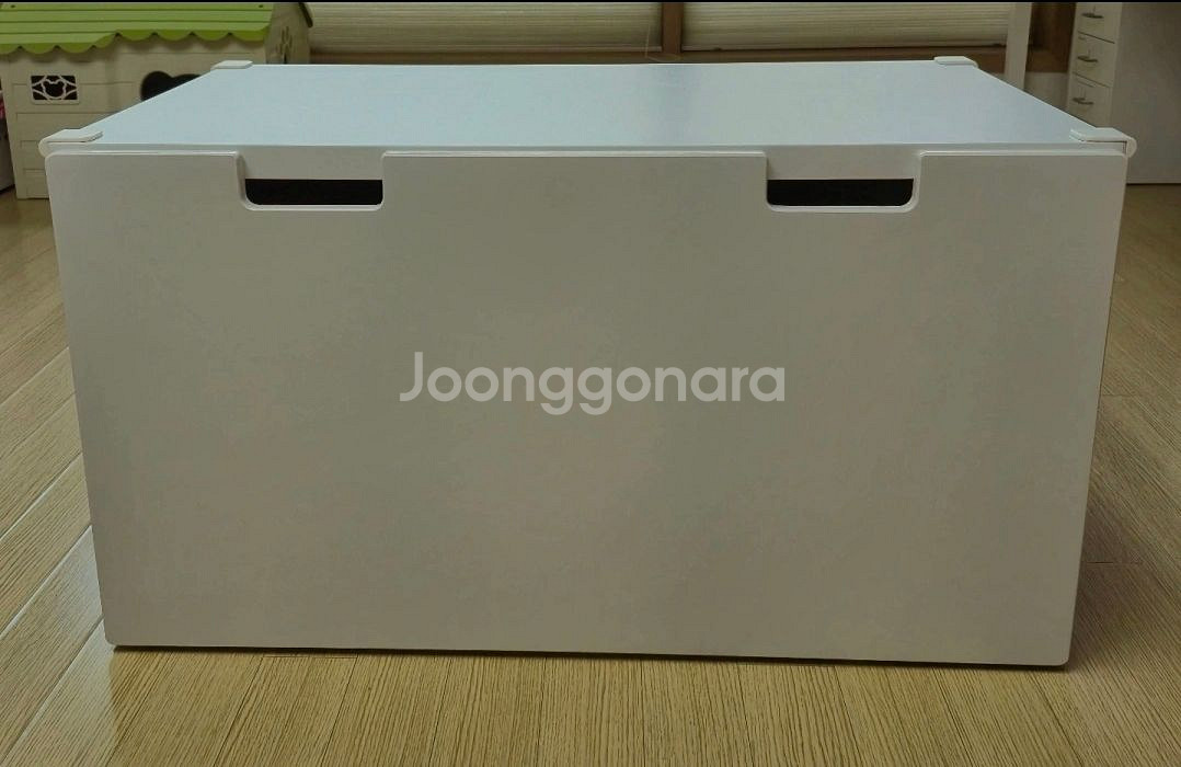 이케아 STUVA 수납벤치 90x50x50 화이트--0