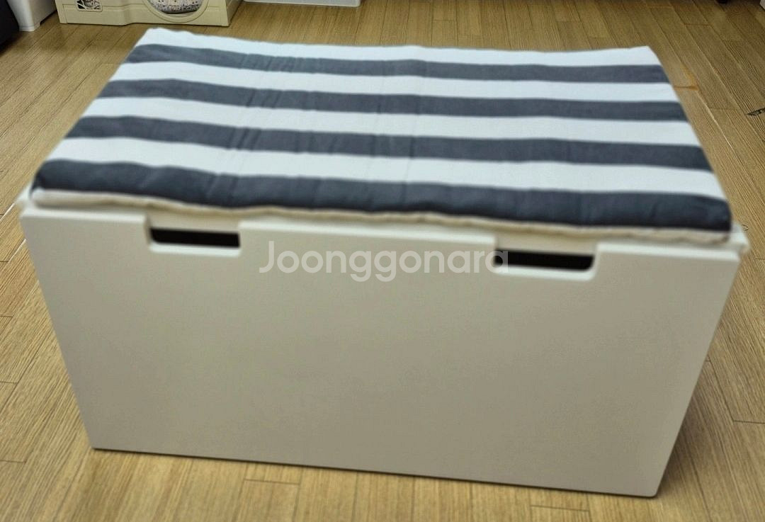 이케아 STUVA 수납벤치 90x50x50 화이트--5