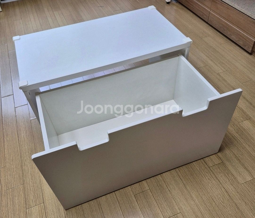 이케아 STUVA 수납벤치 90x50x50 화이트--4