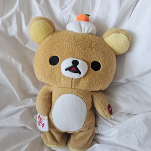 (고전정품) 리락쿠마 부채 귤 토코토코 전동 걷는 인형
