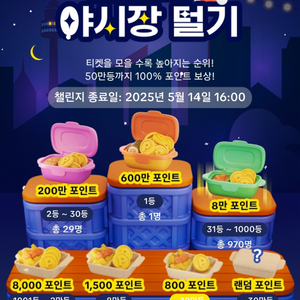 틱톡 라이트 700원 야시장털기 티켓 소원꽃 삽니다