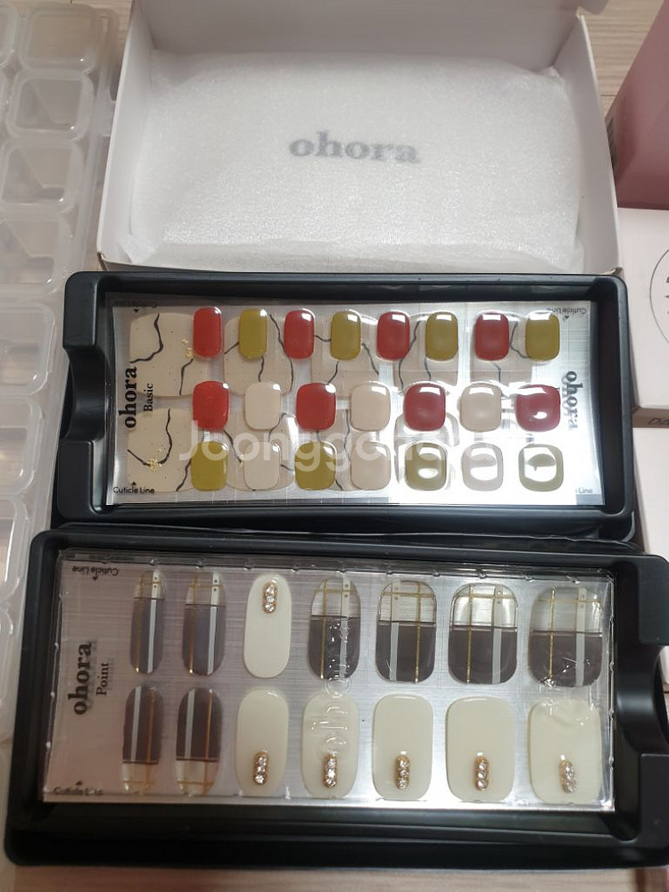 아크릴서랍케이스 셀프 네일재료 팁 데싱디바 오호라 일괄--8