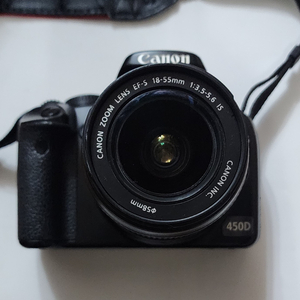 캐논 카메라 450d 와 18-55mm 렌즈 팝니다.