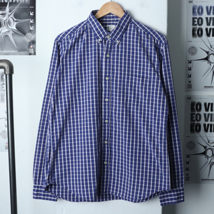 (L-XL) 제이크루 셔츠 남방 체크무늬 블루