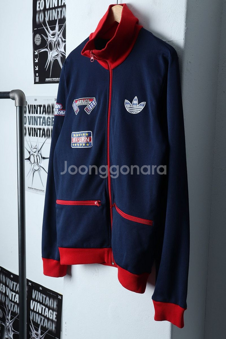 (L-XL) 아디다스 집업져지 트랙탑 뮌헨 올드스쿨--2