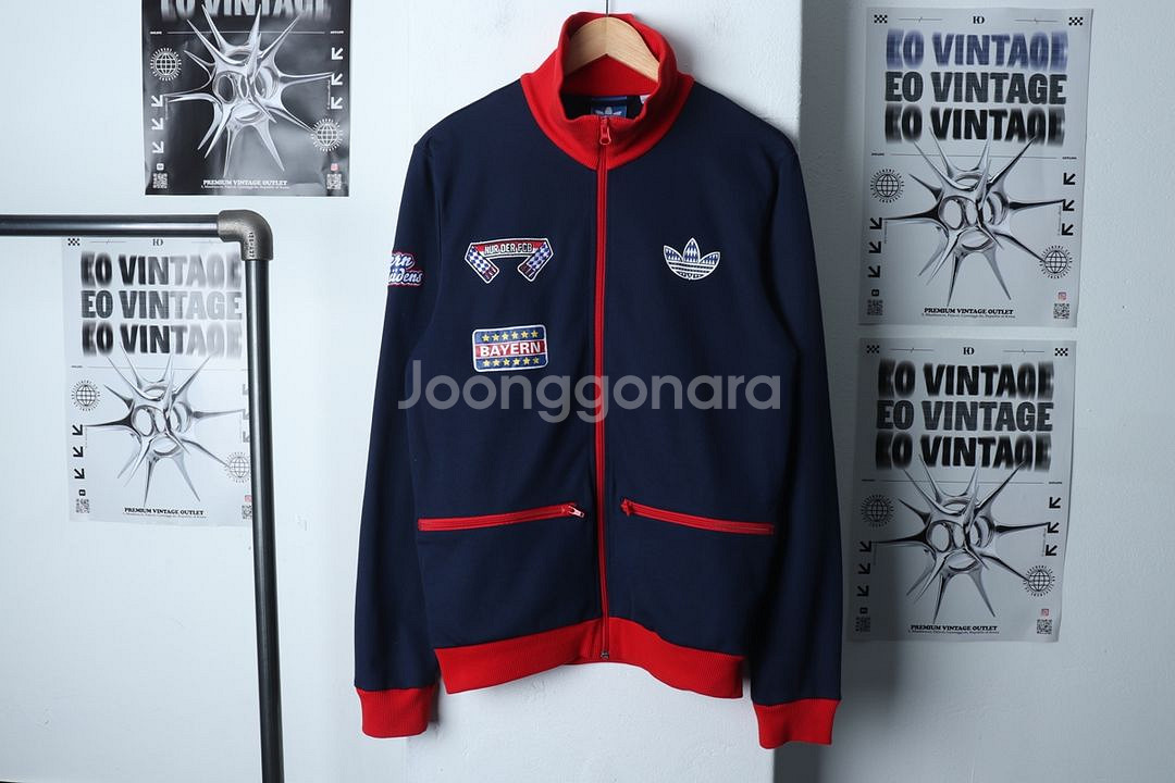(L-XL) 아디다스 집업져지 트랙탑 뮌헨 올드스쿨--1