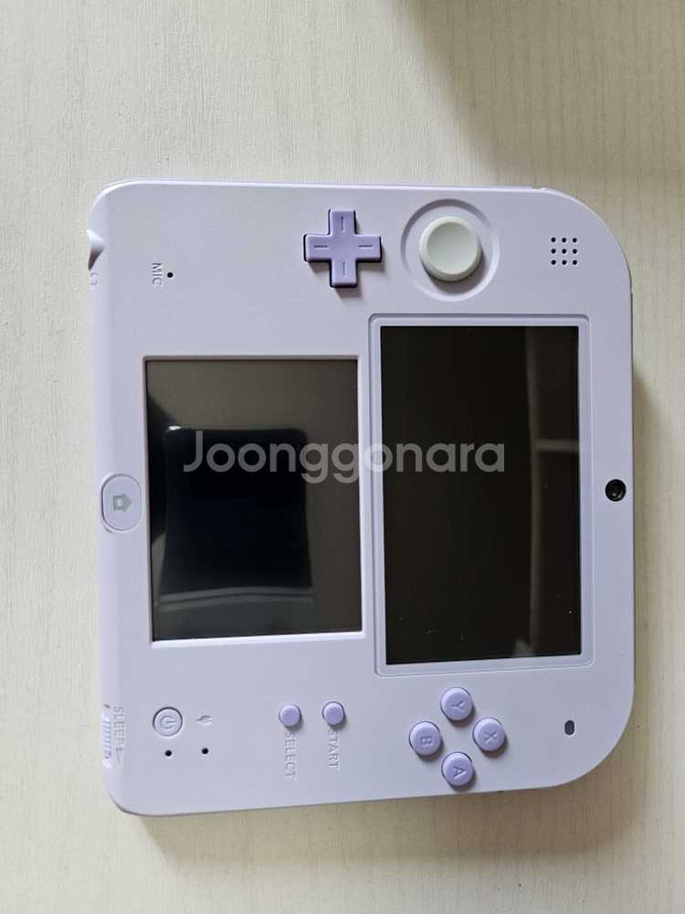 닌텐도 2ds 식빵 라벤더 + 풀커버 케이스--2