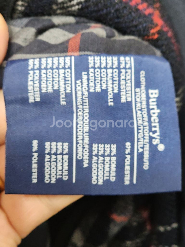 (XL) 버버리 트렌치코트 네이비 싱글 내피세트 영국판--4