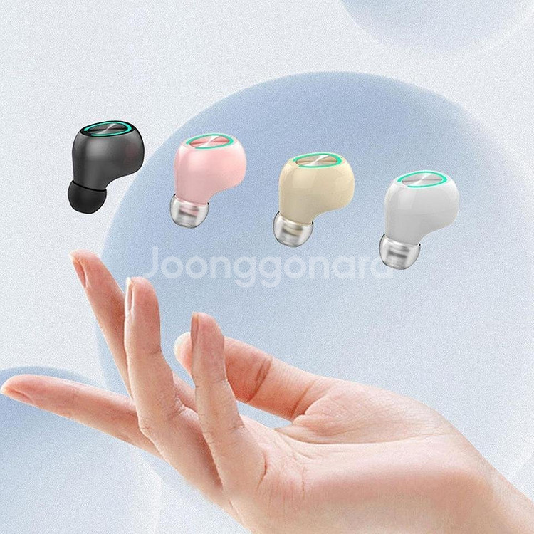 새 검정색 마이크 i7 미니 무선 블루투스 이어폰--2
