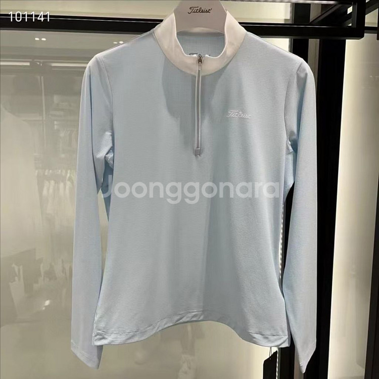 타이틀리스트 골프웨어 매장판 우먼 하프 집업 썸머 셔츠--6