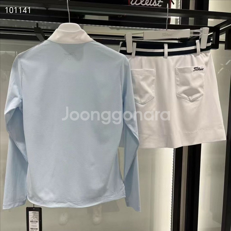타이틀리스트 골프웨어 매장판 우먼 하프 집업 썸머 셔츠--7