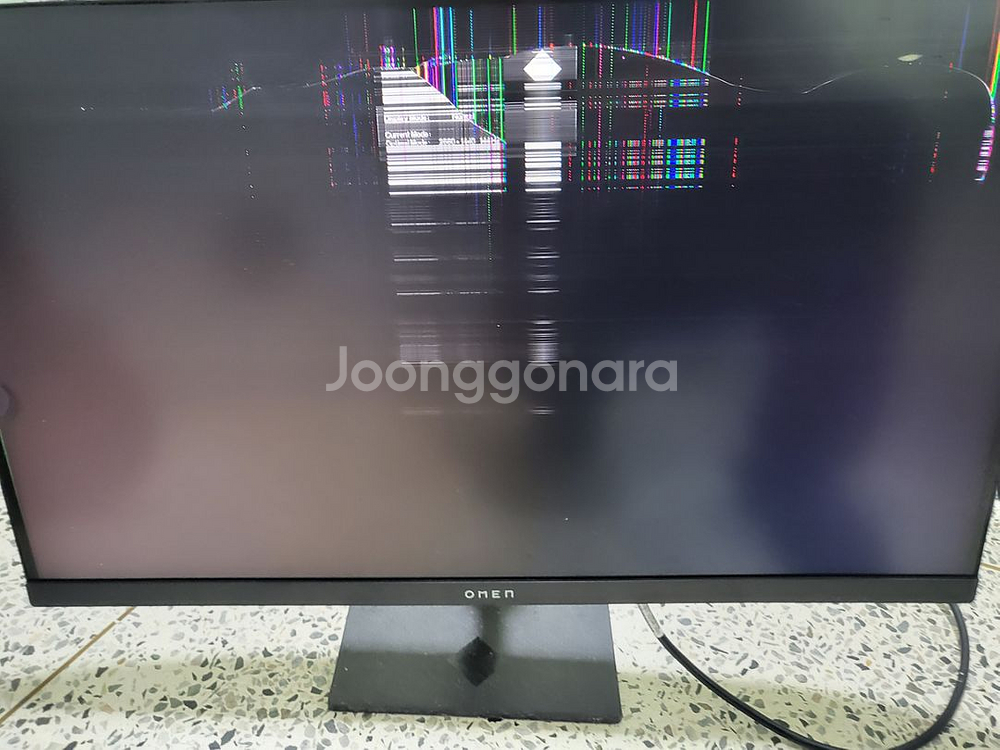 HP OMEN 27인치 모니터ㅡ부품용--0