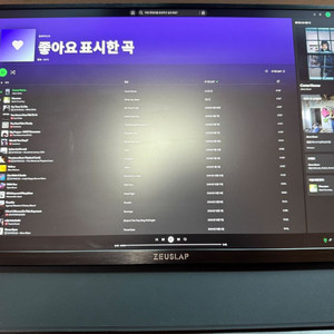 제우스랩 p16k 포터블모니터 판매합니다