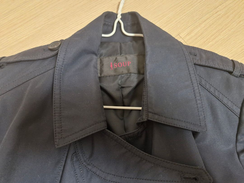 숲 (soup) 브랜드 네이비 트렌치 코트 의 정석--2