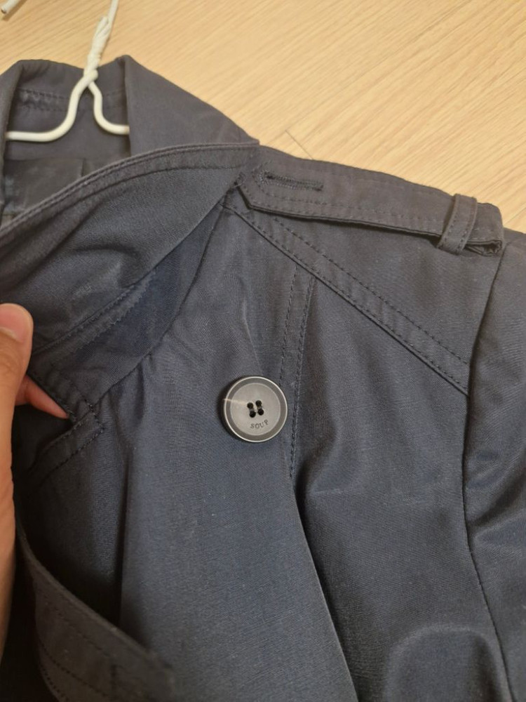 숲 (soup) 브랜드 네이비 트렌치 코트 의 정석--1