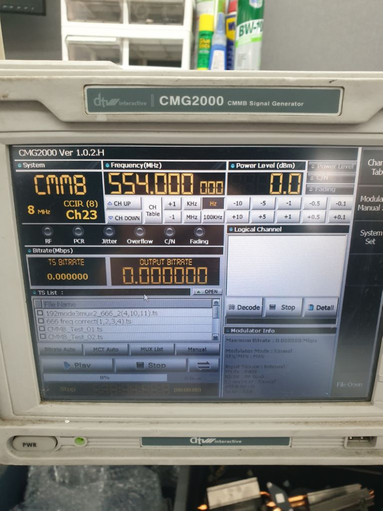 CMG-2000 CMBB Signal Generator 이미지