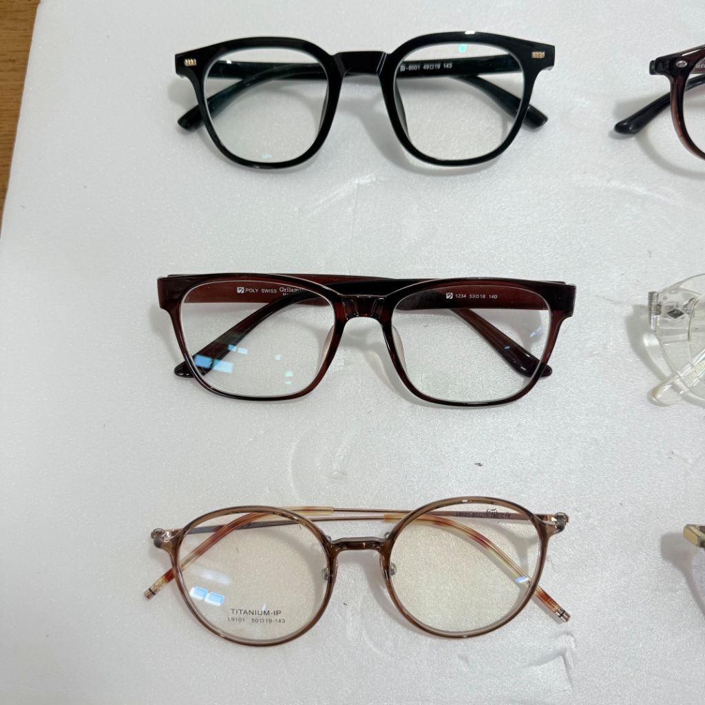 안경테 6개 일괄 (시슬리, 맥코인 등)