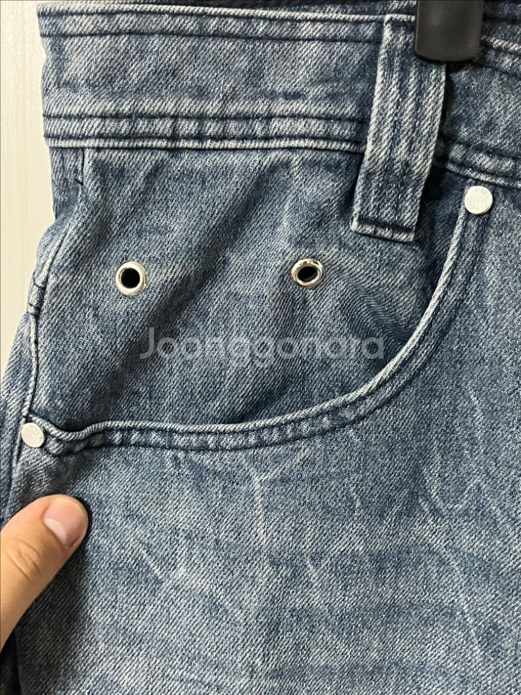 032C 데님 점보팬츠 XXL 인디고--5