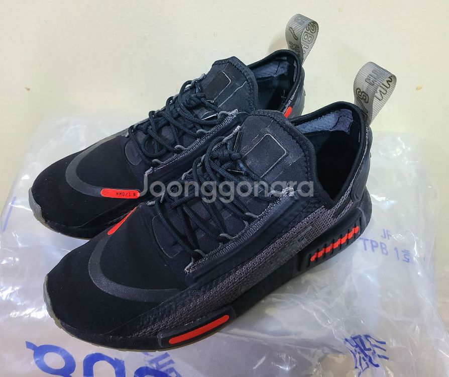 아디다스 NMD R1 블랙 솔라 레드 260~265--3