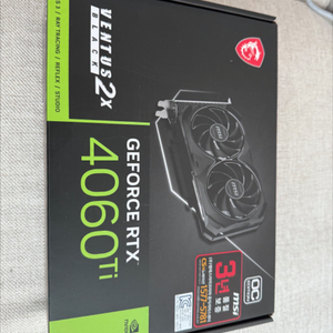 MSI 4060ti 벤투스 2X 블랙 OCD6 16gb